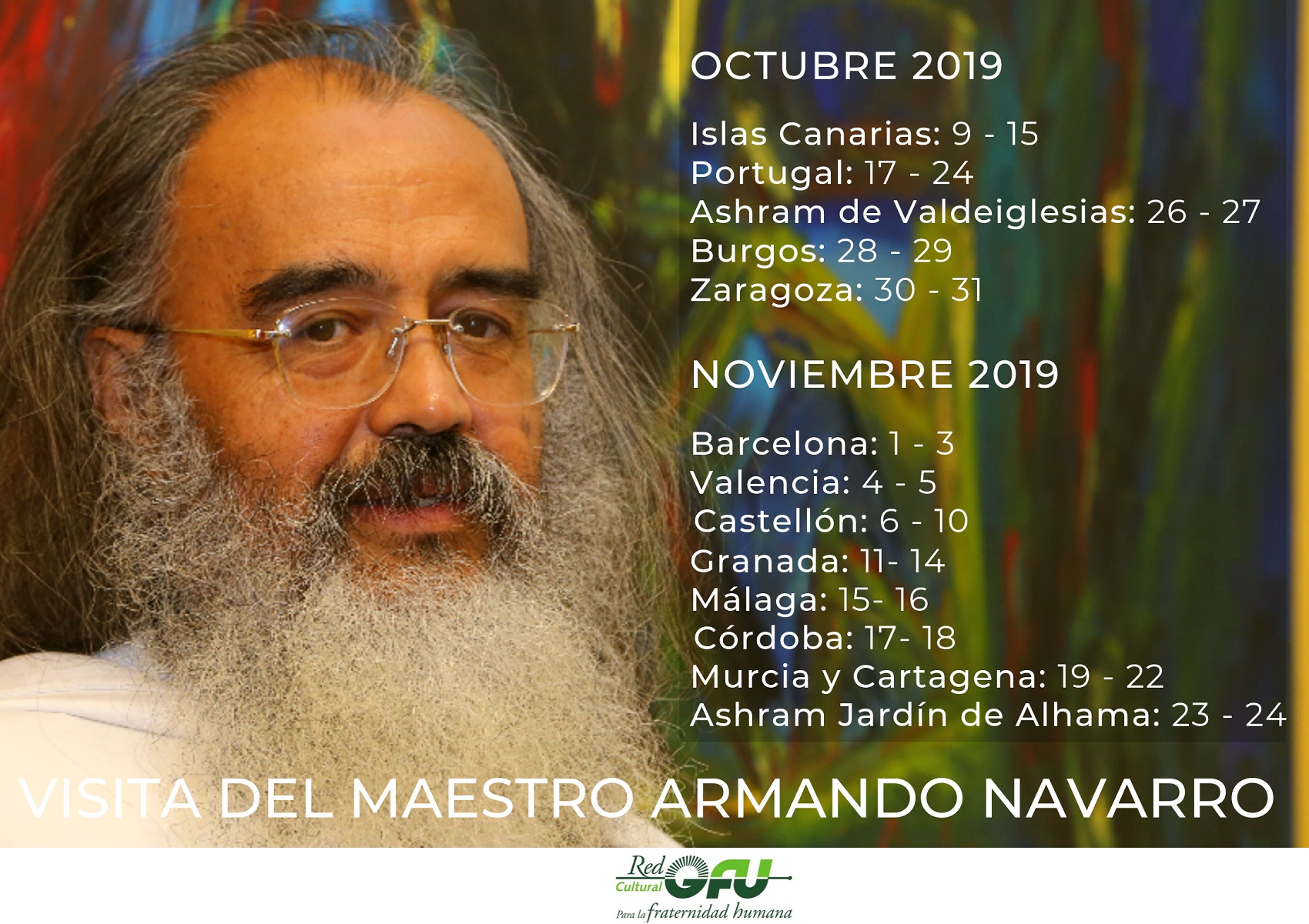 Visita del Maestro Armando Navarro a España y Portugal 2019